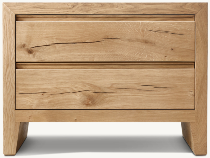 Wyeth Oak Closed Nightstand