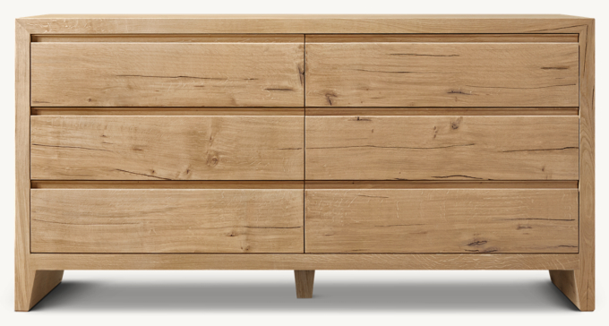 Wyeth Oak 6-Drawer Dresser