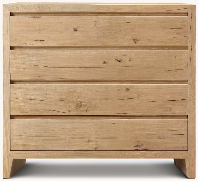 Wyeth Oak 5-Drawer Dresser