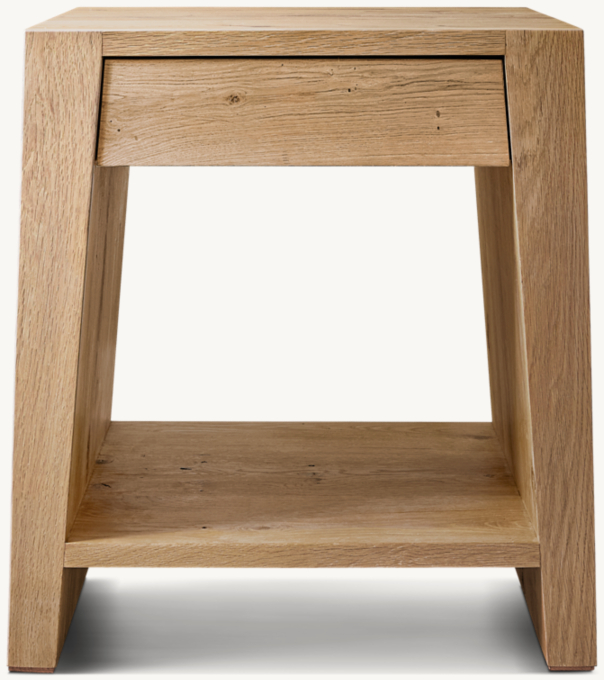 Wyeth Oak Square Bedside Table