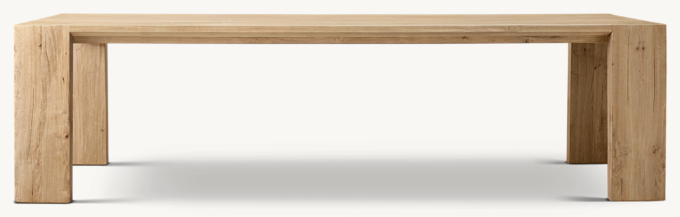 Wyeth Oak Parsons Rectangular Extension Dining Table