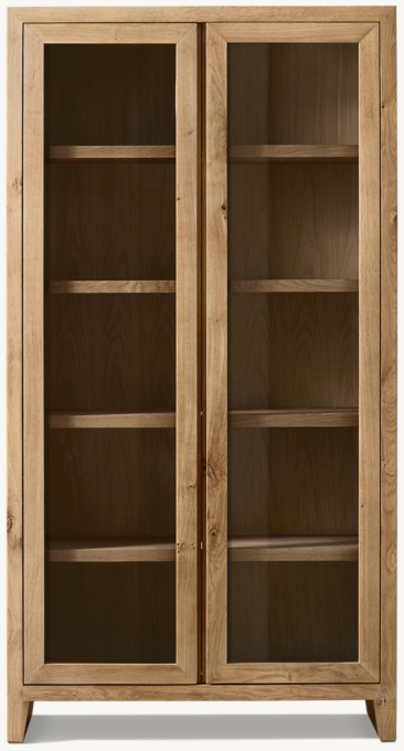 Wyeth Oak Glass Cabinet