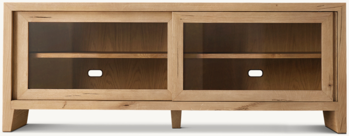 Wyeth Oak Glass Sideboard