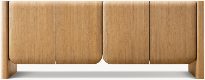 Front view of Noma 4-Door Sideboard 