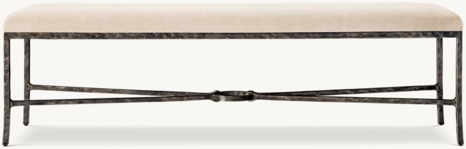 Josephine Fabric End-of-Bed Bench