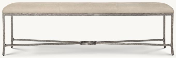 Josephine Leather End-of-Bed Bench