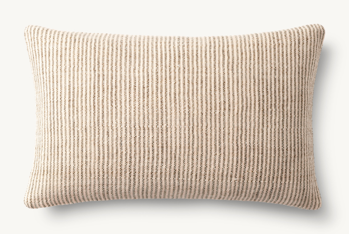 Sabi Handwoven Striated Pillow Cover - Lumbar 