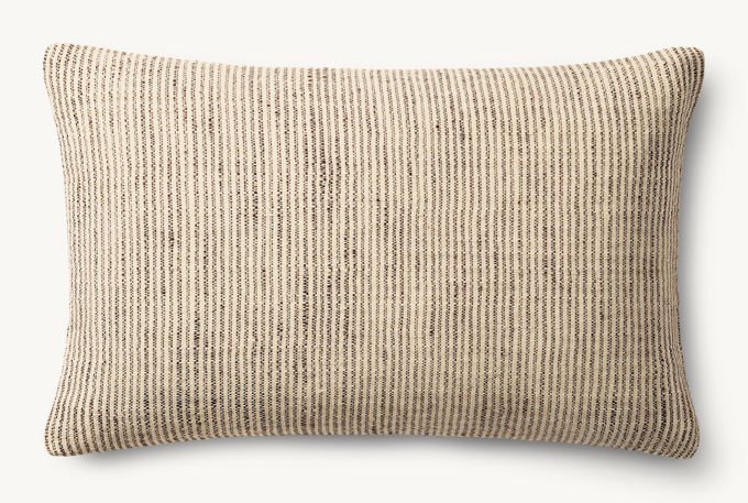 Sabi Handwoven Striated Pillow Cover - Lumbar 