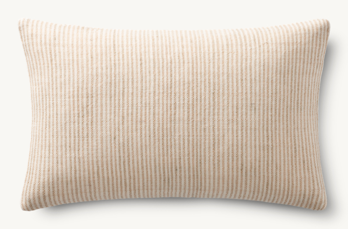 Sabi Handwoven Striated Pillow Cover - Lumbar 