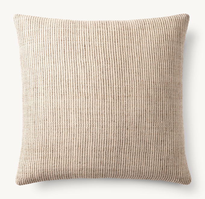 Sabi Handwoven Striated Pillow Cover - Square 