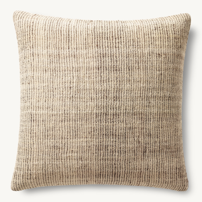 Sabi Handwoven Striated Pillow Cover - Square 