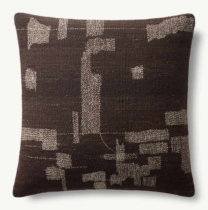 Sabi Handwoven Abstract Pillow Cover - Square 