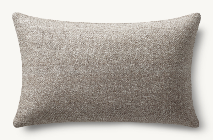 Overhead view of Savah Handwoven Marled Pillow Cover - Lumbar  