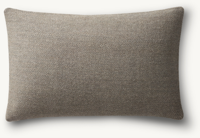 Overhead view of Savah Handwoven Marled Pillow Cover - Lumbar  