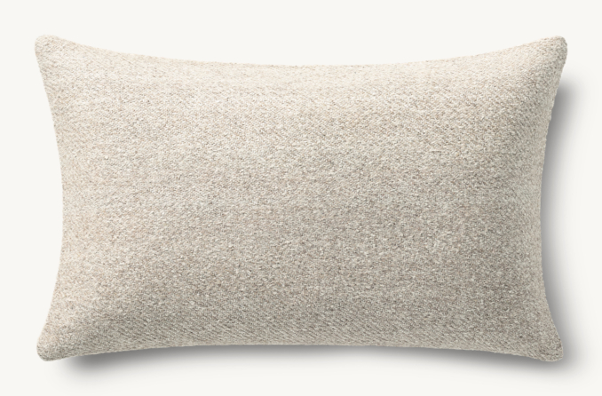 Overhead view of Savah Handwoven Marled Pillow Cover - Lumbar  