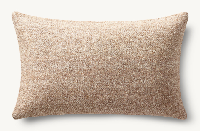 Overhead view of Savah Handwoven Marled Pillow Cover - Lumbar  