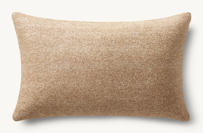 Overhead view of Savah Handwoven Marled Pillow Cover - Lumbar  