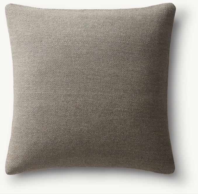Overhead view of Savah Handwoven Marled Pillow Cover - Square  