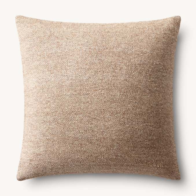 Overhead view of Savah Handwoven Marled Pillow Cover - Square  