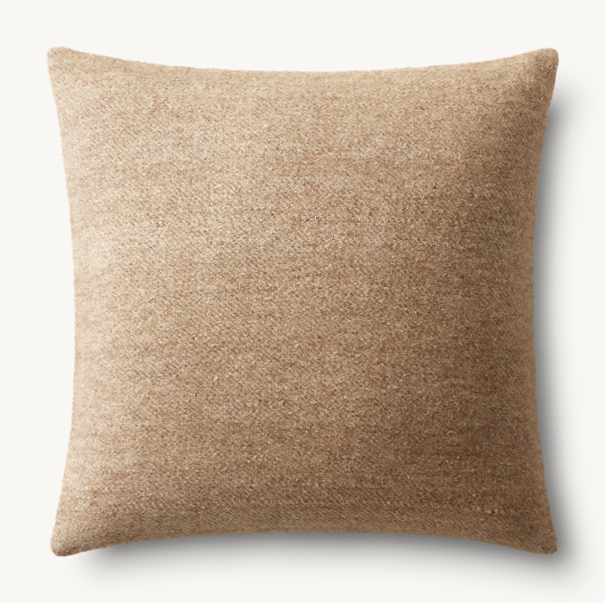 Overhead view of Savah Handwoven Marled Pillow Cover - Square  