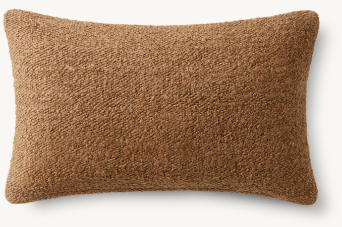 Overhead view of Surrana Linen Solid Pillow Cover - Lumbar  