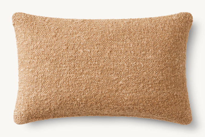 Overhead view of Surrana Linen Solid Pillow Cover - Lumbar  