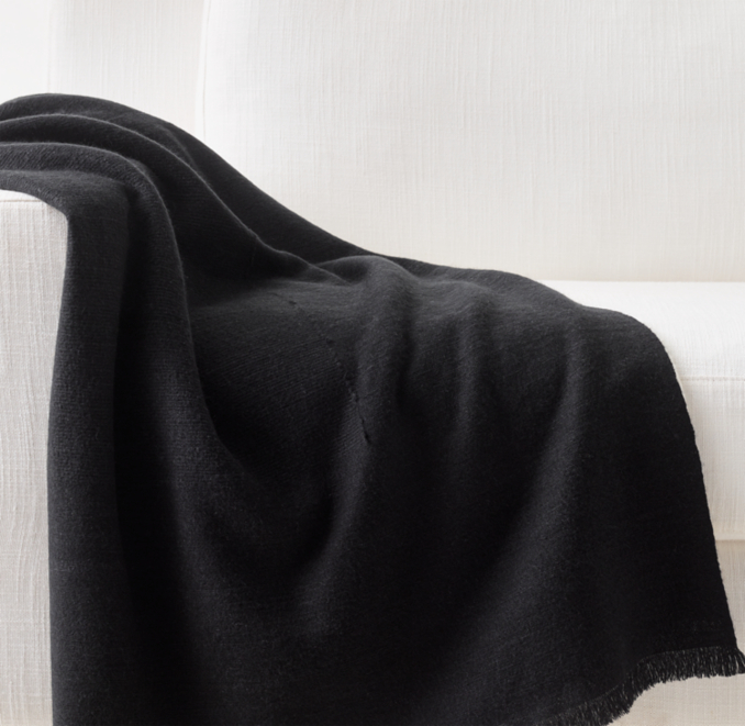 Nepalese Hand-Spun Cashmere & Merino Throw
