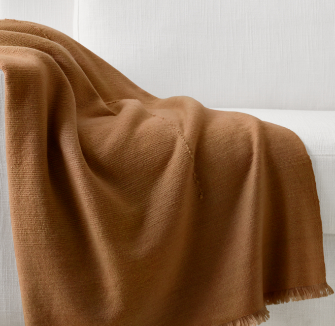 Nepalese Hand-Spun Cashmere & Merino Throw