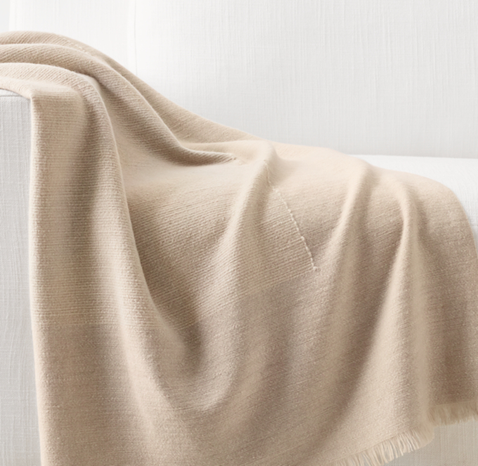 Nepalese Hand-Spun Cashmere & Merino Throw
