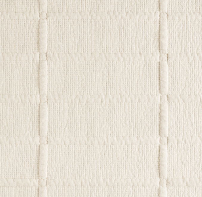 Linen Grid Coverlet Swatch