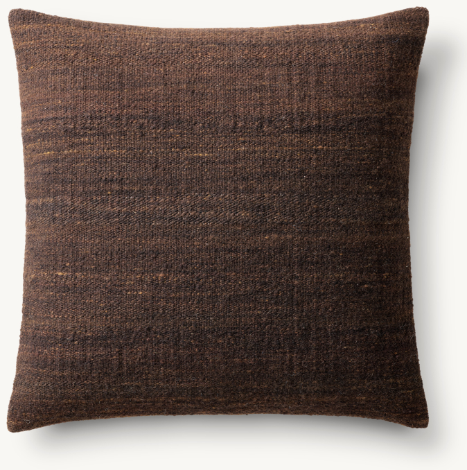 Overhead view of Taos Solid Pillow Cover - Square 