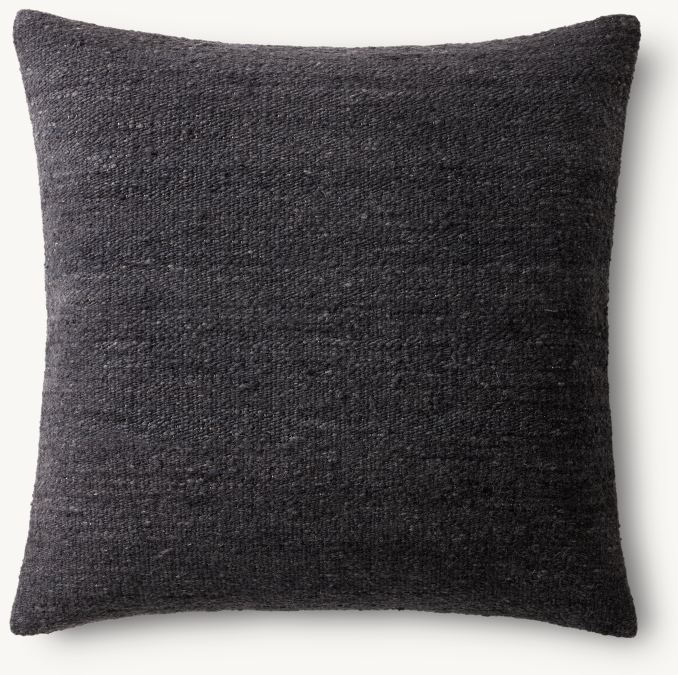 Overhead view of Taos Solid Pillow Cover - Square 