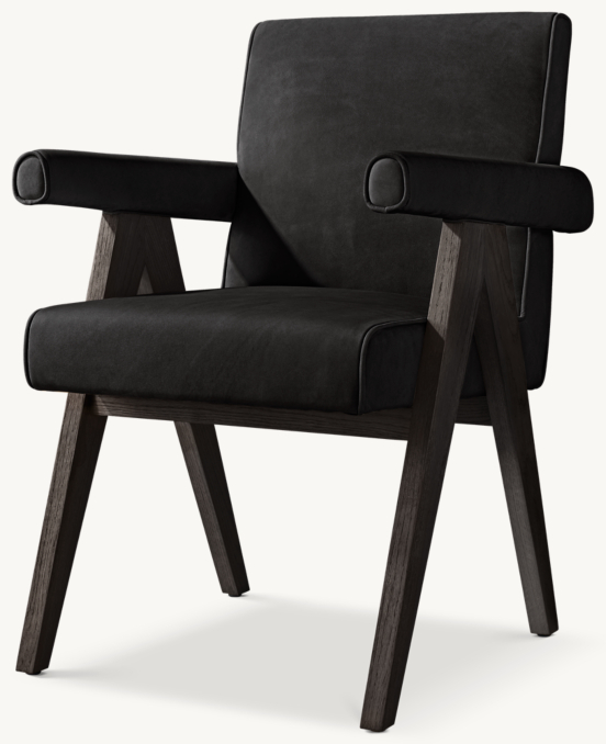 Jakob Leather Dining Armchair