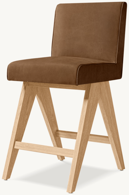 Jakob Leather Bar & Counter Stool