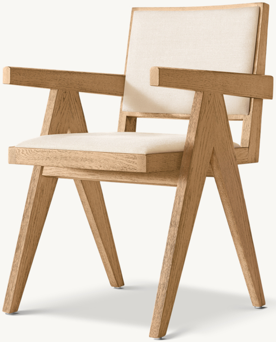 Jakob Framed Fabric Dining Armchair