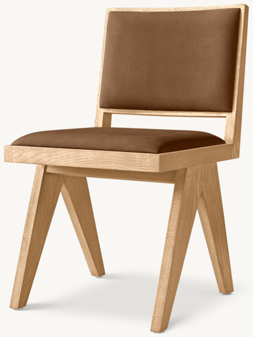 Jakob Framed Leather Dining Side Chair