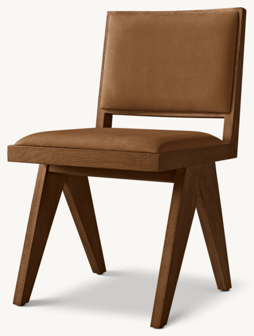 Jakob Framed Leather Dining Side Chair