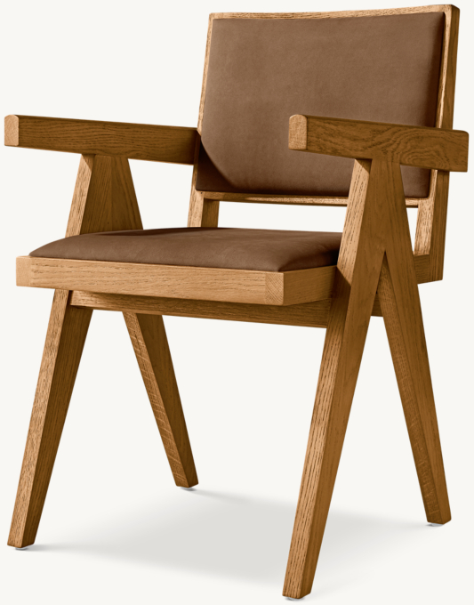 Jakob Framed Leather Dining Armchair