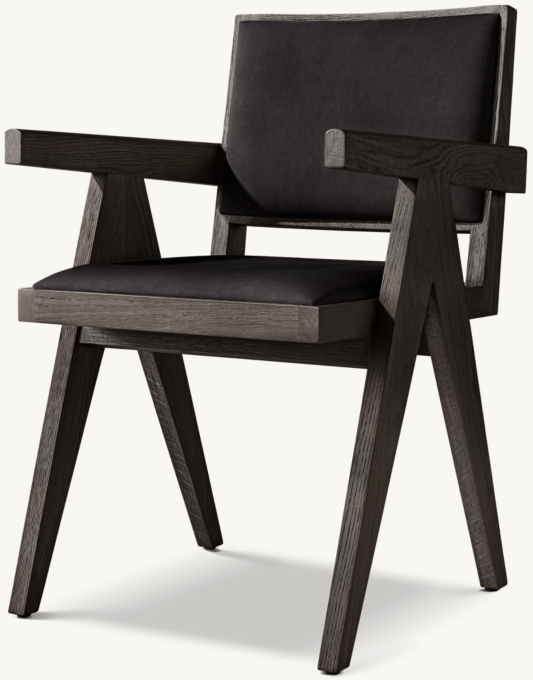 Jakob Framed Leather Dining Armchair