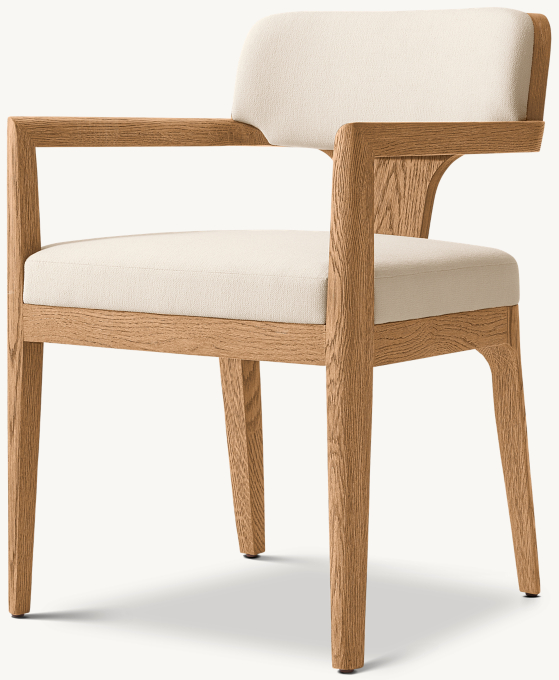 Theo Fabric Dining Armchair