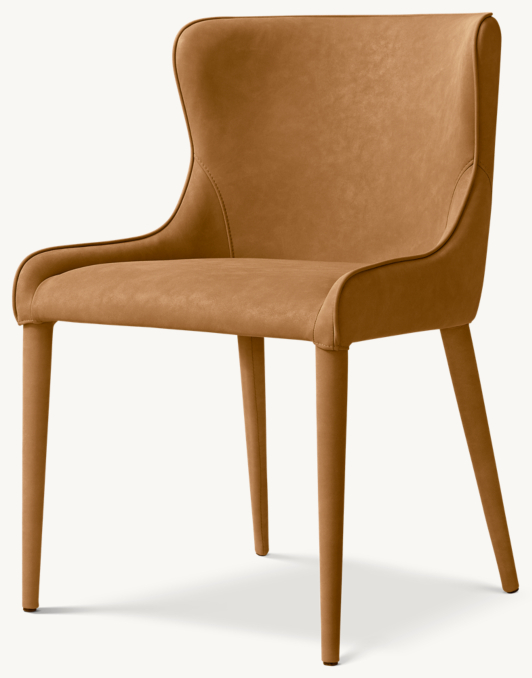 Nicola Slope Vegan Leather Dining Side Chair