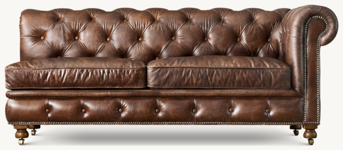 Kensington Leather Right Arm Sofa RH TEEN
