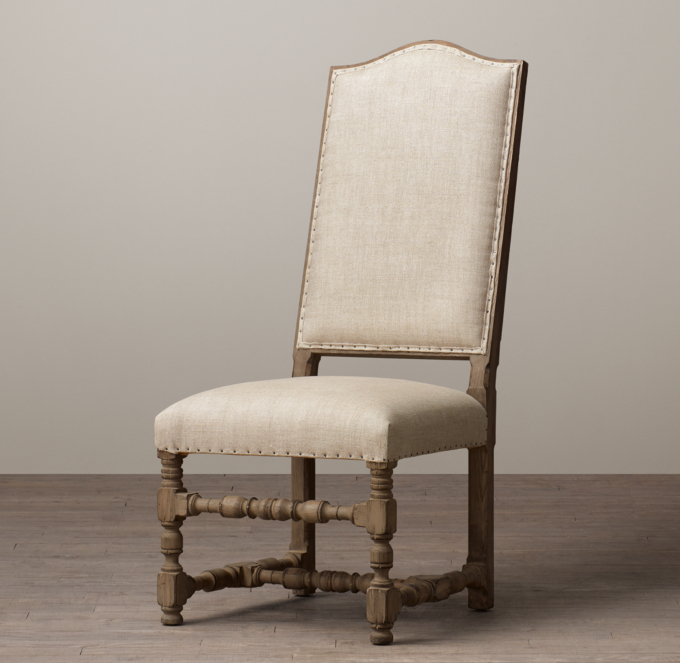 18th C. French Upholstered Armless Chair