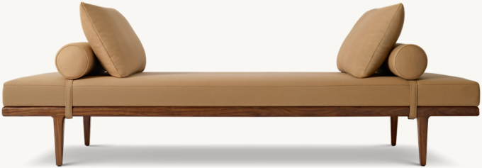 Gael Walnut Fabric Daybed