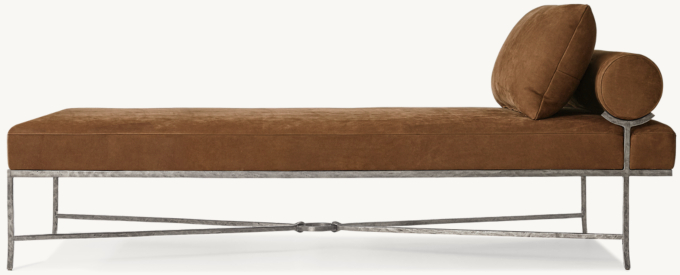 Josephine Leather Single-Bolster Daybed