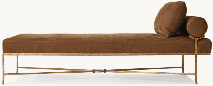 Josephine Leather Single-Bolster Daybed