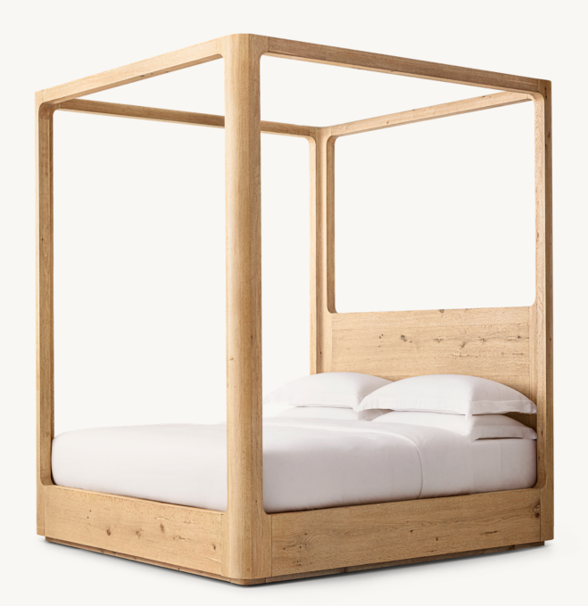 Oslo Panel Platform Canopy Bed