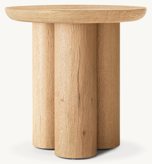 Oslo Cylinder Round Side Table