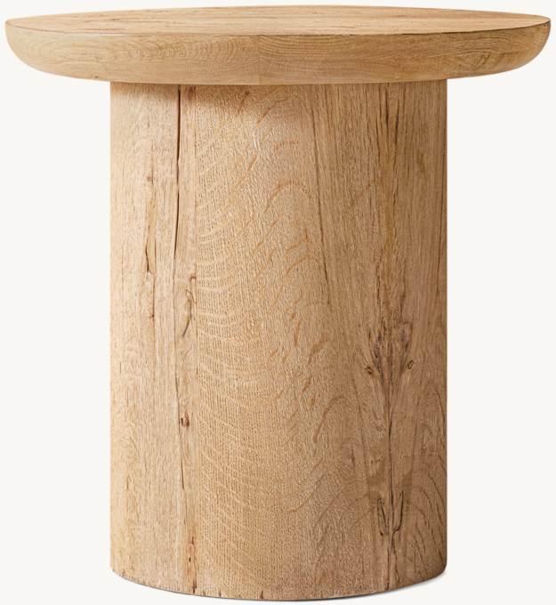 Oslo Pedestal Round Side Table