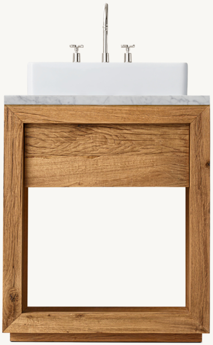 Reclaimed Oak Powder Washstand 